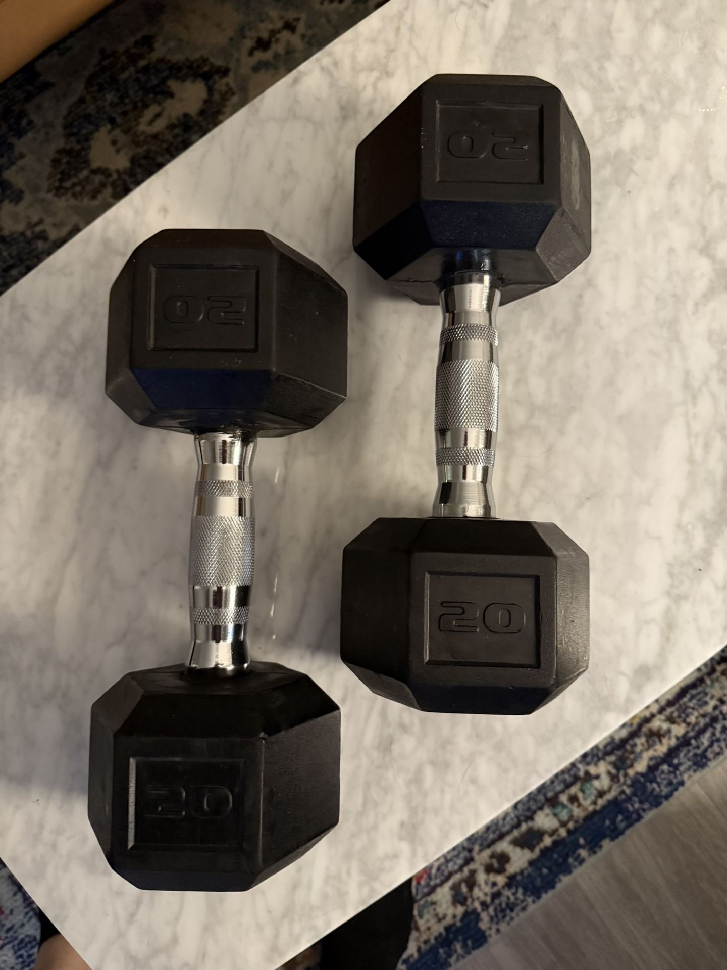 10lbx2 / 20lbx2 Hex Dumbbell Pair