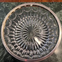 Elegant Heavy Vintage Crystal Bowl