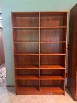 Double Wooden Bookcase