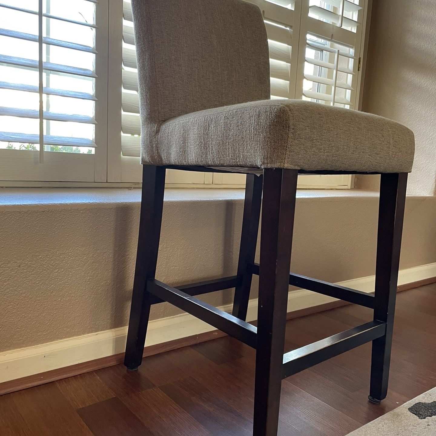 Crate and Barrel Counter Bar Stools, Set Of 3 for Sale in Scottsdale