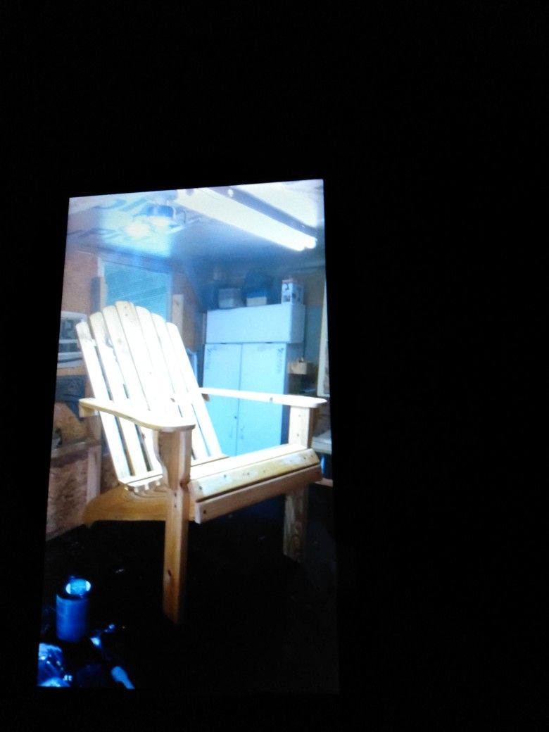 Adirondack Style Chair Home Made From Cyprus Wood For Long Life
