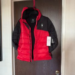 Spyder Little & Big Kid Boys Hooded Jacket Sixe XL 18/20