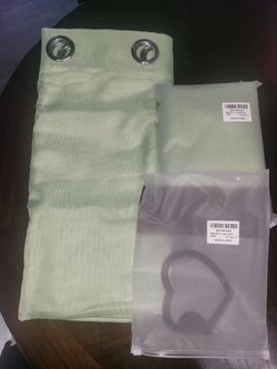 MIULEE Sage Green Sheer Curtains 54x84 (4 Panels)