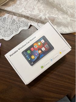 Portable Wireless Car Stereo w/ Apple CarPlay Android Auto