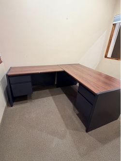 FREE Executive Desk Wood + Metal