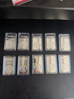 1 OUNCE APMEX SILVER BARS