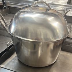 Cazo De Accero Con Vaporera I Olla De Accero Todo En Uno.