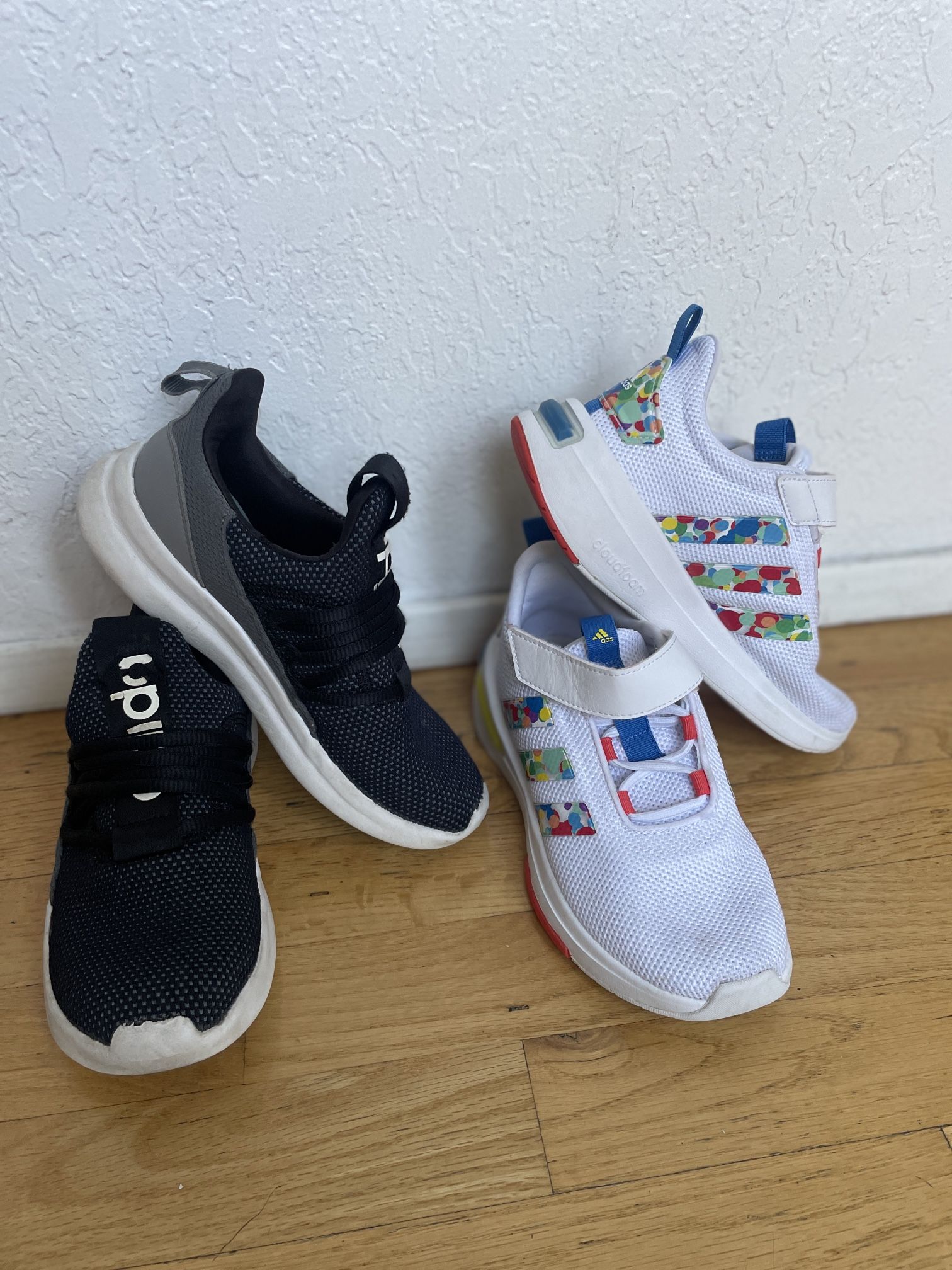 2 Pair Of Adidas Shoes