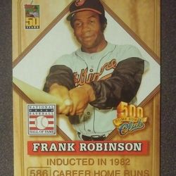 2001 Topps Frank Robinson Post Cereal 500 Club HOF #5 Cleveland Indians Baltimore Orioles Baseball Card Collectible Vintage MLB