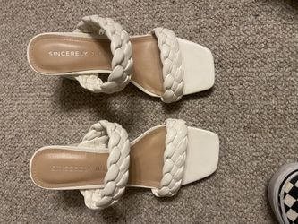 White Sandal With Heel