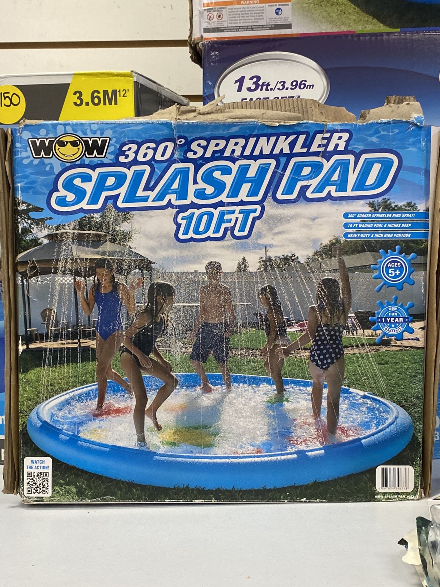 10ft Splash Pad With Sprinkler