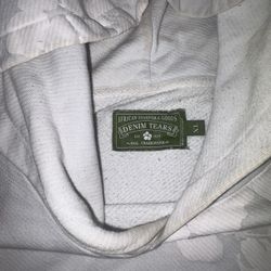 White Denim Tear Hoodie