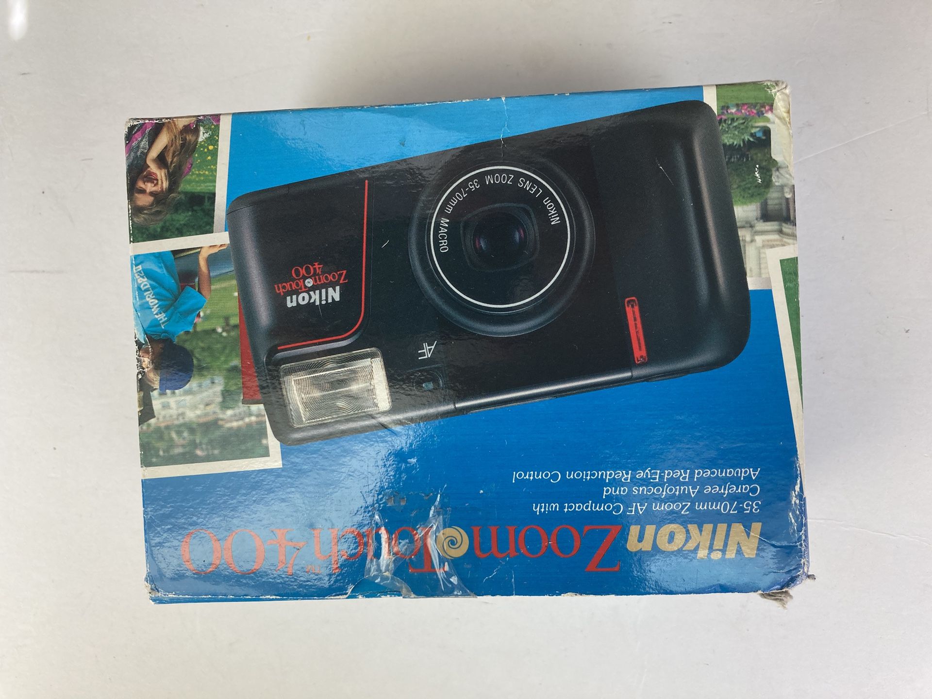 Nikon Zoom Touch 400 35mm Point & Shoot Film Black Camera with 35/70mm NIKON Auto Focus Lens & manual