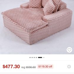 Pink Bed Couch Sofa Futon 