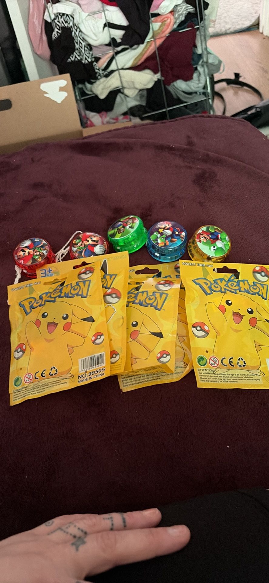 Five New Mario Light Up Yo Yos And Five Pokémon Mystery Bags