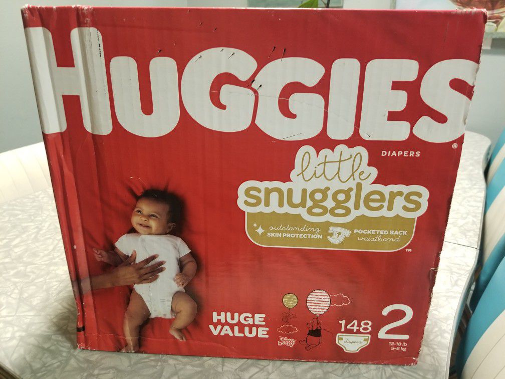 Huggies Size 2 Little Snugglers Diapers- 148 ct