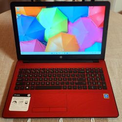Beautiful Red 15.6" HP Laptop W/ HDMI & DVD Player Windows 11 Like New! ❤️💻