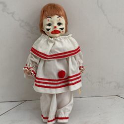 EFFANBEE FAITH WICK ORIGINALS  Baby Boy Girl Clown Doll.  Amazing Details.  Collectible Toy Shelf Art or Table Statue. 
