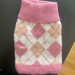 Argyle Dog Sweater
