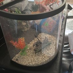 Small Fish Tank With Supplies
