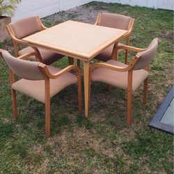 5-Piece Dining Set – Table + 4 Chairs