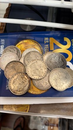 10 MORGAN SILVER DOLLARS - RANDOM DATES/MINTS - CHEAP & NONTAX NO FEES NO SHIPPING!