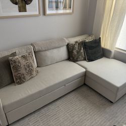 Pottery Barn Shasta Square Arm Trundle Chaise Sleeper Sectional