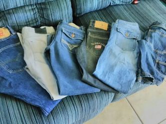 Levis 31x30 polo different name brand sizes 12& 14