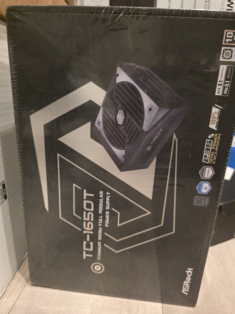 ASRock TC 1650T 1650W 80+ Titanium Power Supply – New Sealed