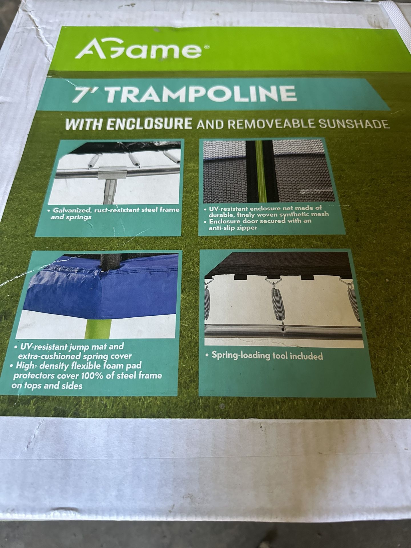 7’’ Trampoline w/safety Enclosure 