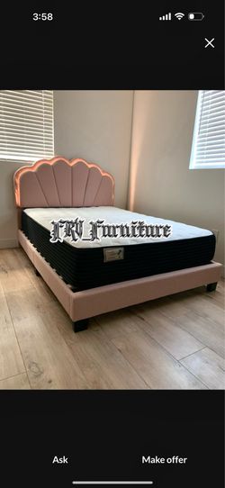 NEW FULL BED FRAME WITH MATTRESS