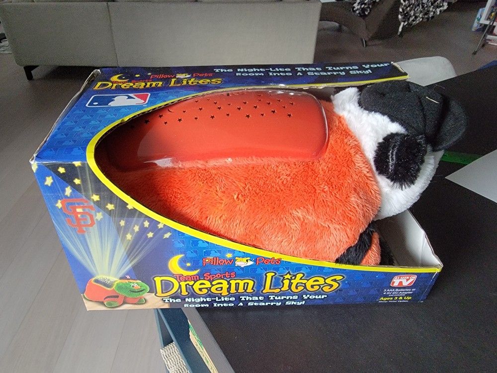 Pillow Pets Dream Lites San Francisco Giant Baseball Team Sports