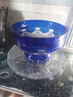 Crystal blue bowl
