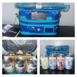 Funko DISNEY Loungefly SODA Peter Pan Lunch Cooler w/ 4 Sealed Sodas