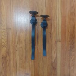 CANDLE STICK HOLDERS (BLACK)