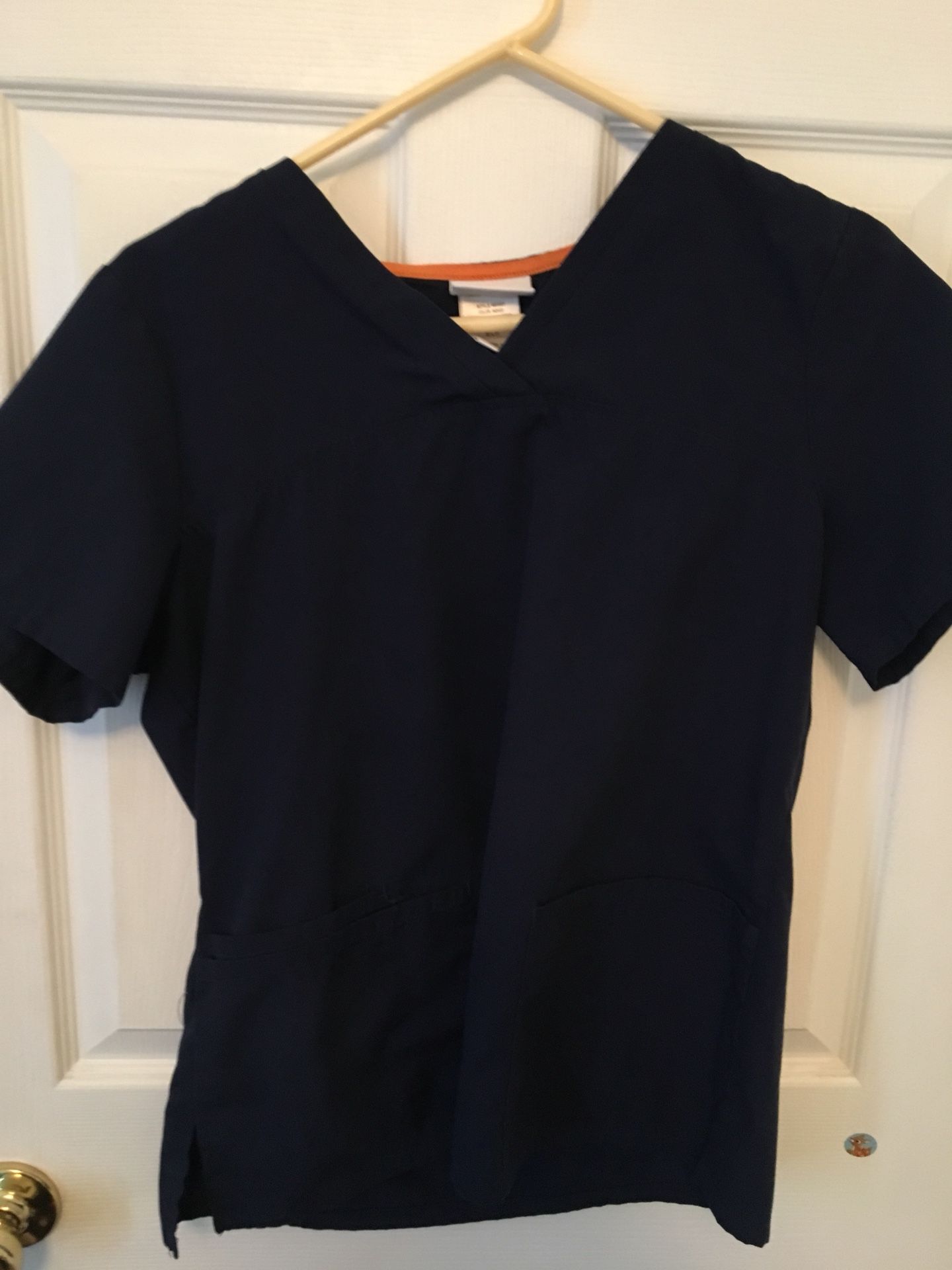 Navy Blue Scrub Top SIZE S