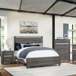 Brand New.! 6pc Queen Size bedroom Set😍/ Take It home with Only$39down/ Hablamos Español Y Ofrecemos Financiamiento 🙋 