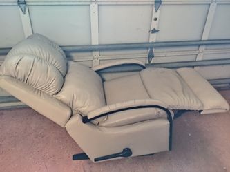 Leather recliner chair