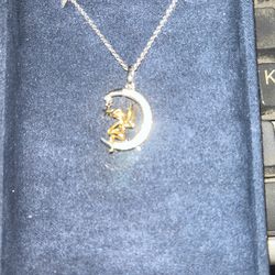 Disney Tinkerbell1/10 ct Diamond Necklace 
