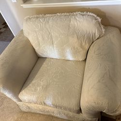 Oversized White Chair 