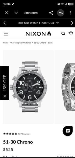 Here's a clean one you can copy straight over:

"Nixon 51-30 Chrono watch, chrome. Runs great and keeps time. Selling for 60% off retail. Make me an o