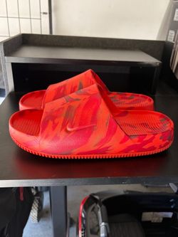 Red Nike Slides