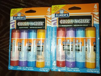 Color & Glitz Elmer's Glue Sticks Brand New $2.00 