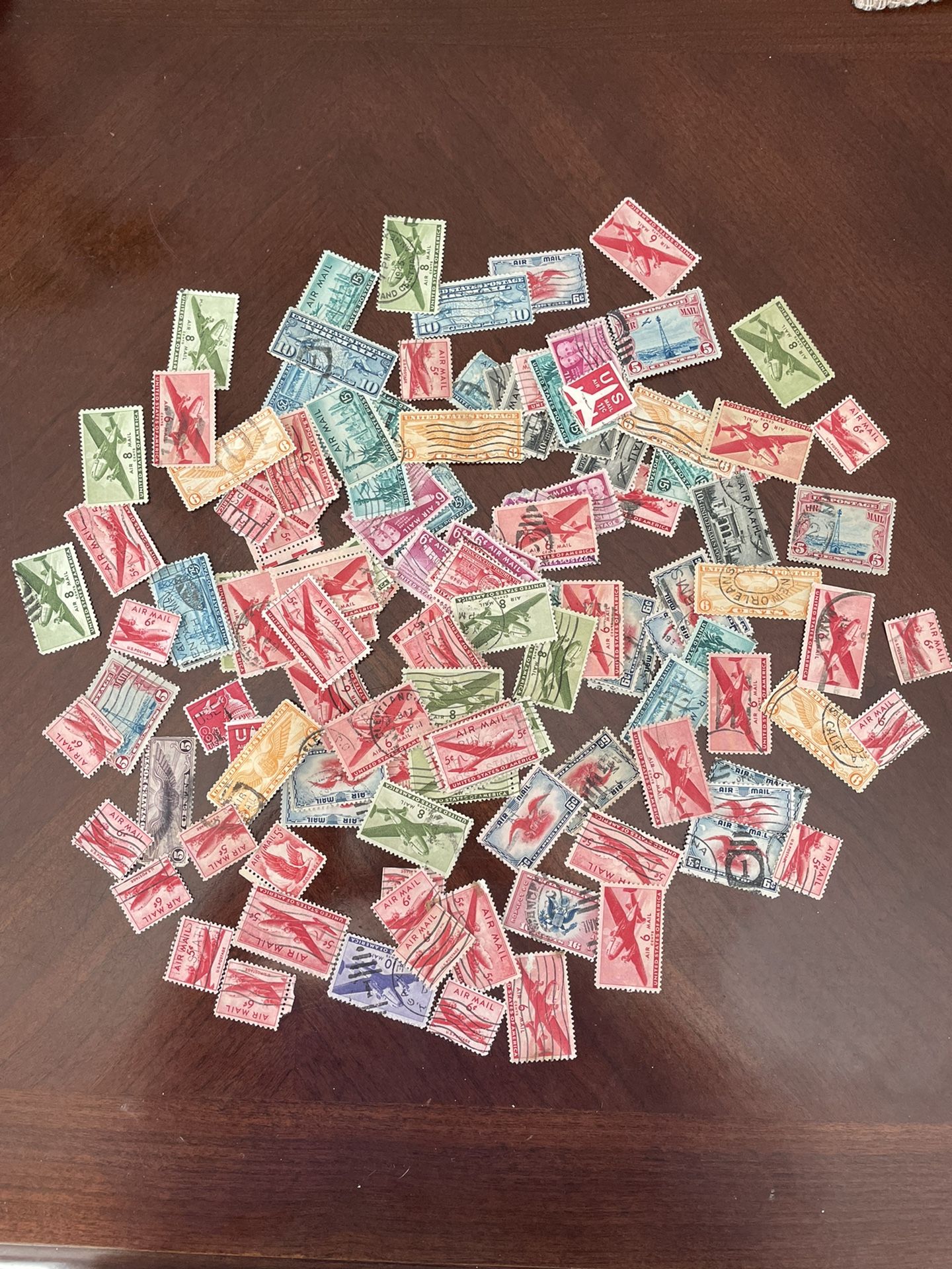 150+ Vintage Air Mail Stamp Lot
