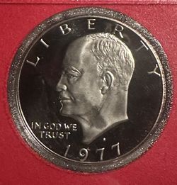 RARE 1977-S Eisenhower Dollar – Error Proof Coin (San Francisco Mint) 