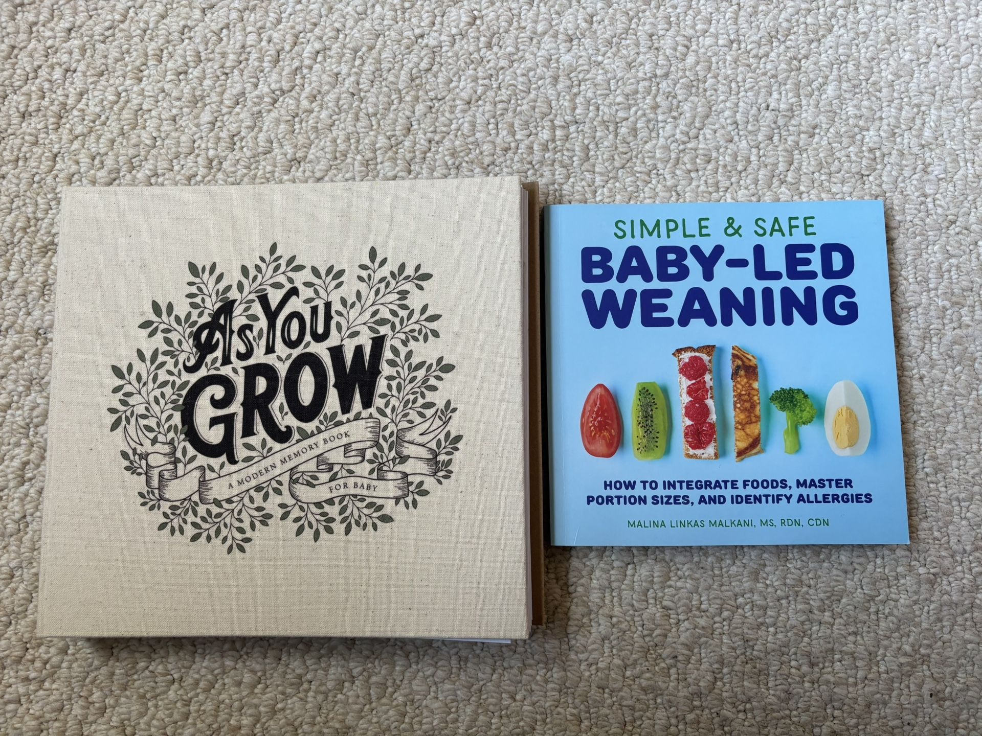New Baby Memory Book, BLW Book Free With Purchase