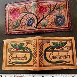 New Vintage hand tooled leather Wallets