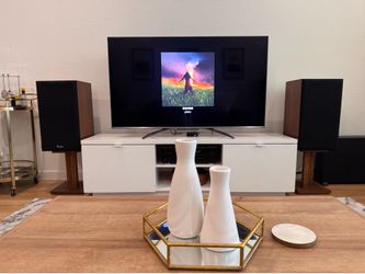 Vintage Infinity SM102 Speakers w/ custom wood stands