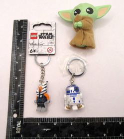 LEGO Star Wars Collectible Lot - Ahsoka Tano, R2-D2 & Grogu Fig