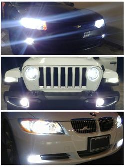 2 pcs LED Car Headlights, Fogs, or Daytime (White 6500k, 8000 Lumens) *6 Months Warranty*